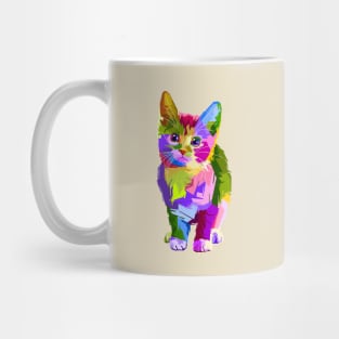 Cute and Colorful Abstract Cat Mug